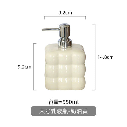 distributeur de savon créatif en céramique pour désinfectant et shampoing - vue 11 sur 12
