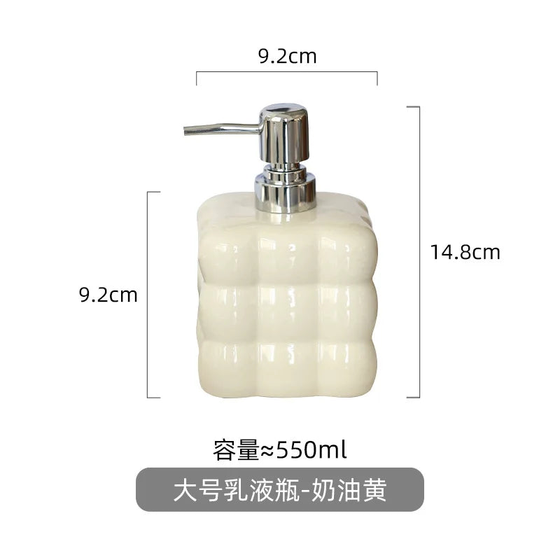distributeur de savon créatif en céramique pour désinfectant et shampoing - vue 11 sur 12