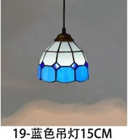 lustre en verre style tiffany rétro pour intérieur méditerranéen - vue 19 sur 30
