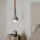 suspension industrielle en cuir et ciment style rétro décorative