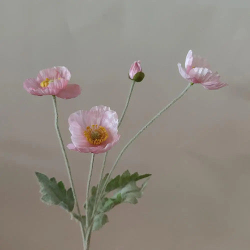 fausses fleurs de pavot en soie pour décorations de mariage et fêtes - vue 9 sur 29