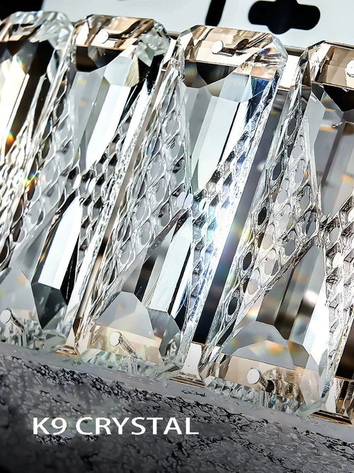 plafonnier led de luxe en cristal design moderne haute qualité 	 lampara - vue 5 sur 9