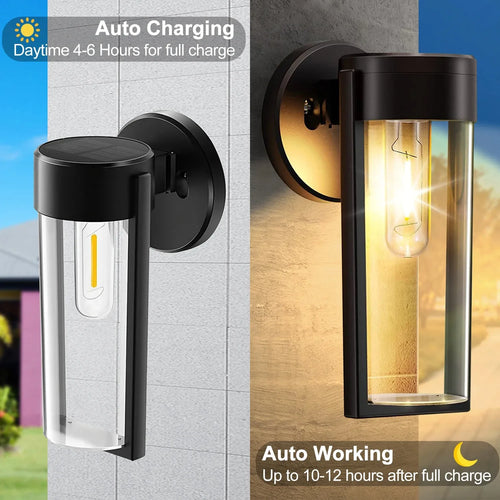 lampe de jardin solaire avec détecteur de mouvement étanche - vue 5 sur 6