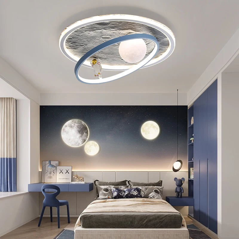 plafonnier led rond pour éclairage intérieur moderne - vue 5 sur 12