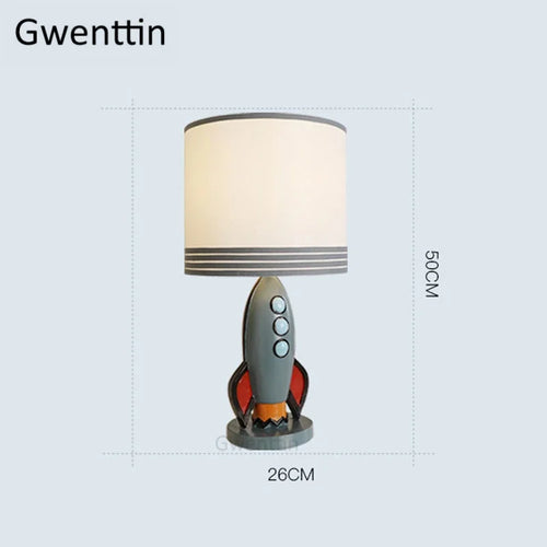 lampe de bureau fusée méditerranéenne décoration artistique nordique - vue 5 sur 7