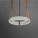 lustre circulaire en marbre led de luxe suspendu