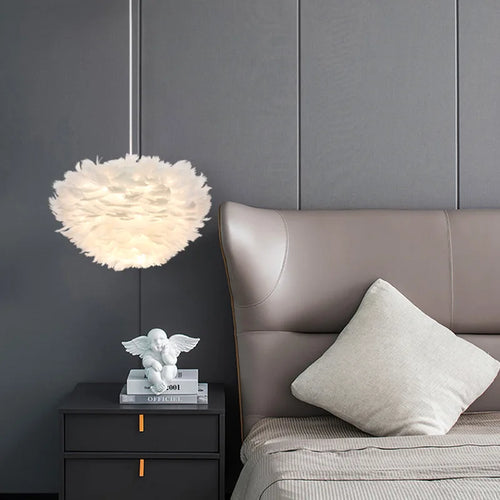 lustre moderne romantique led créative nordique suspendus éclairage - vue 7 sur 26