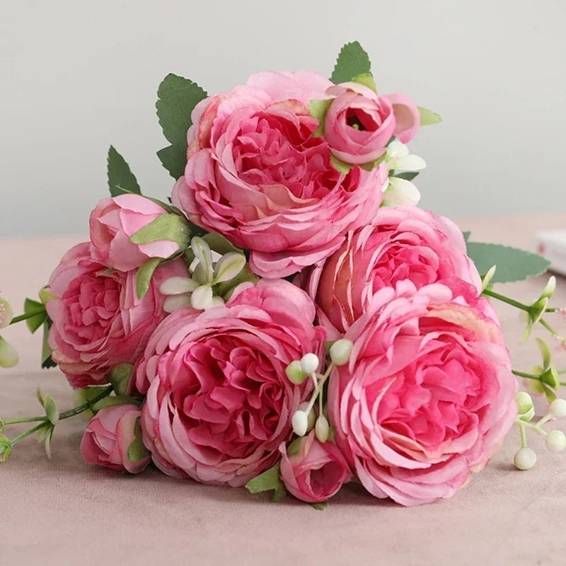 petit bouquet de fleurs artificielles pour décorations printanières et festives - vue 5 sur 34