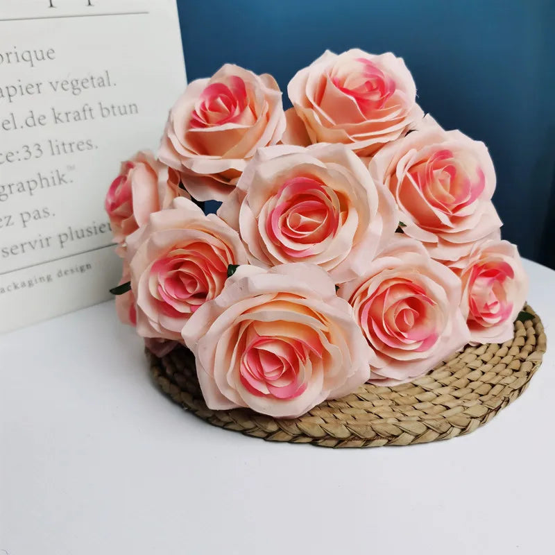bouquet de roses artificielles pour mariage et décoration intérieure - vue 23 sur 30
