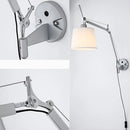 applique murale industrielle nordique pliable avec bras long pivotant