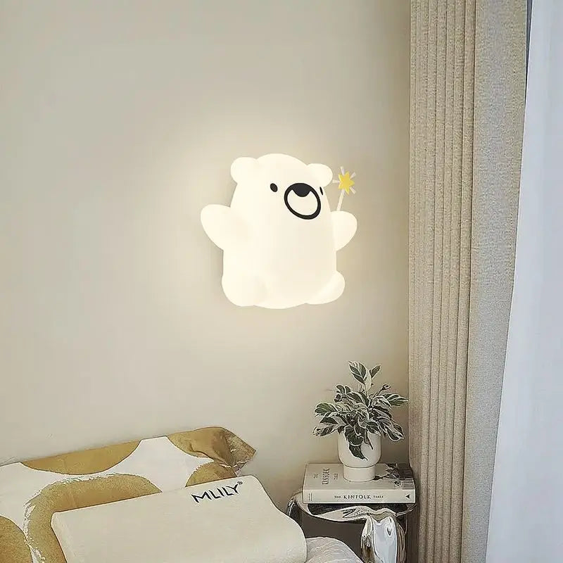 applique murale dessin animé pour enfant avec télécommande optionnelle - vue 3 sur 12