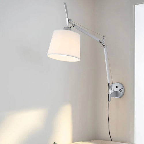 applique murale industrielle nordique pliable avec bras long pivotant - vue 4 sur 11