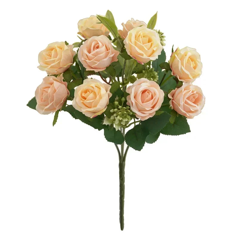 bouquet de roses artificielles pour mariage et décoration - vue 11 sur 12