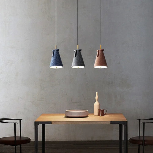 suspension nordique en terrazzo pour un éclairage moderne - vue 4 sur 12