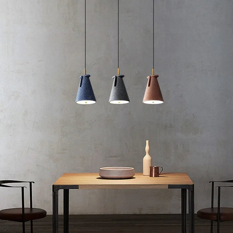 suspension nordique en terrazzo pour un éclairage moderne - vue 3 sur 12