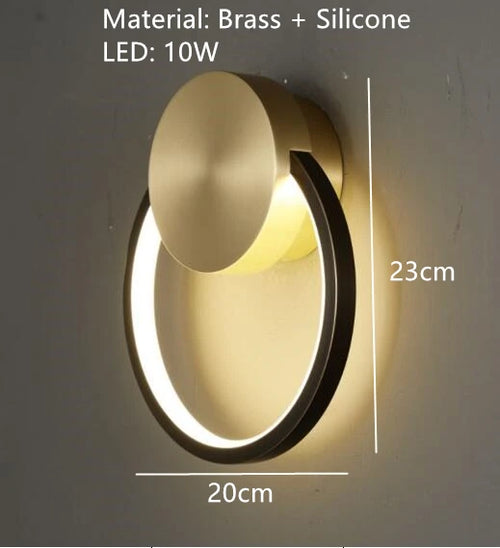 applique murale led en laiton style art déco pour intérieur moderne - vue 23 sur 23
