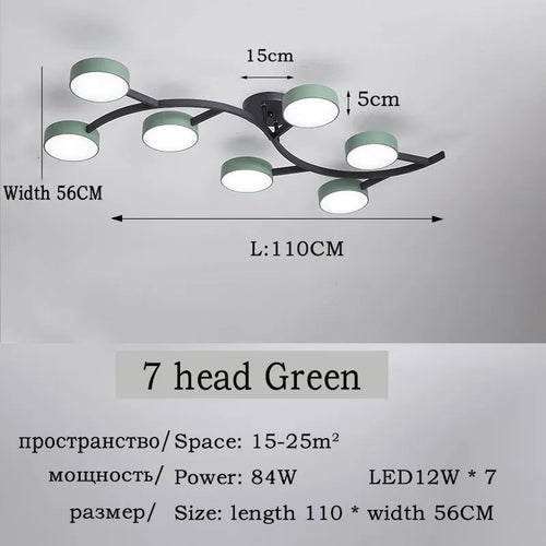 plafonnier led design moderne pour éclairage intérieur élégant - vue 18 sur 17