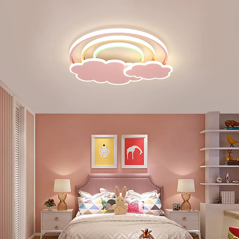 Plafonnier Arc-en-ciel nuage enfants bébé enfant chambre - vue 3 sur 10