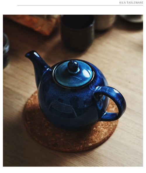 Theiere japonaise en porcelaine sous émail haute temperature - vue 7 sur 6