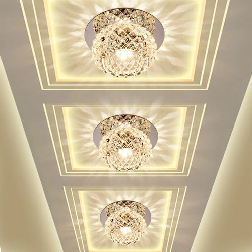 plafonnier en cristal led design moderne pour intérieur élégant - vue 2 sur 10