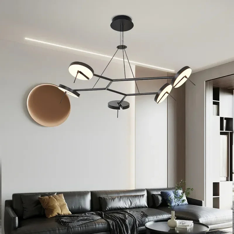 lustre led nordique décoratif idéal pour restaurant ou bureau - vue 4 sur 14