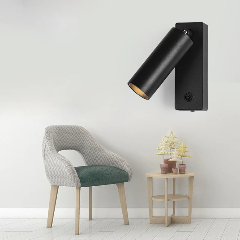 Applique murale avec spot cylindrique à LED directionnel - vue 3 sur 11