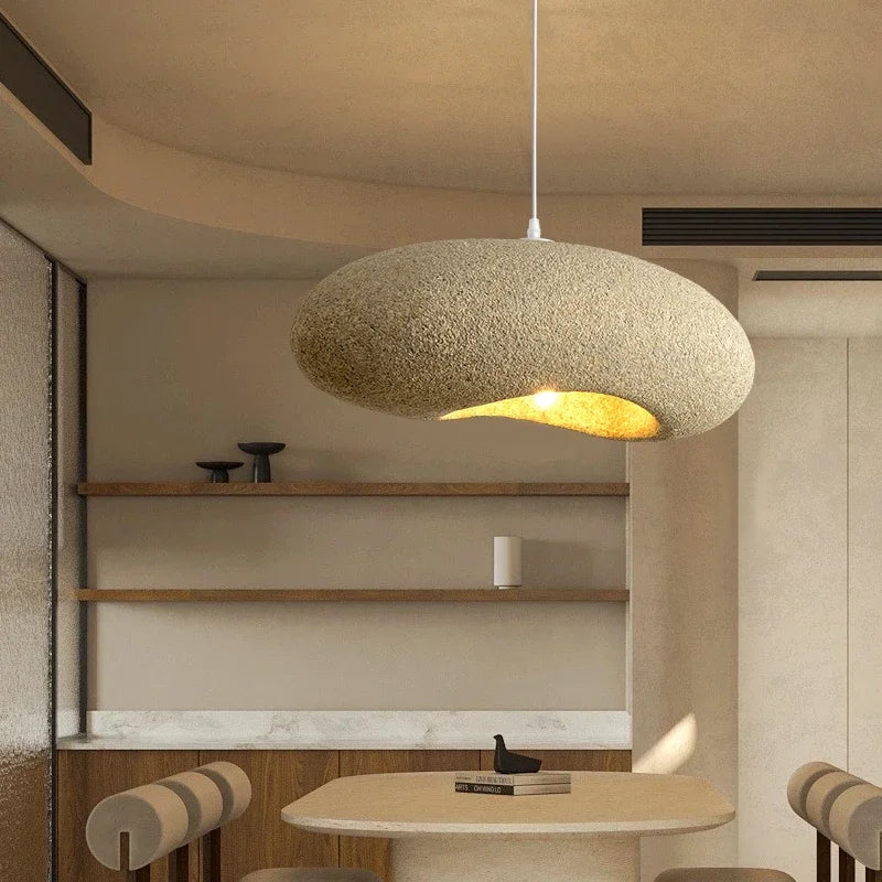 Nordic Minimalism Wabi-Sabi LED Chandelier Living Room Bedroom Modern Bar Decoration Lamp Dining Island Cafe Loft Pendant Lights - vue 4 sur 11