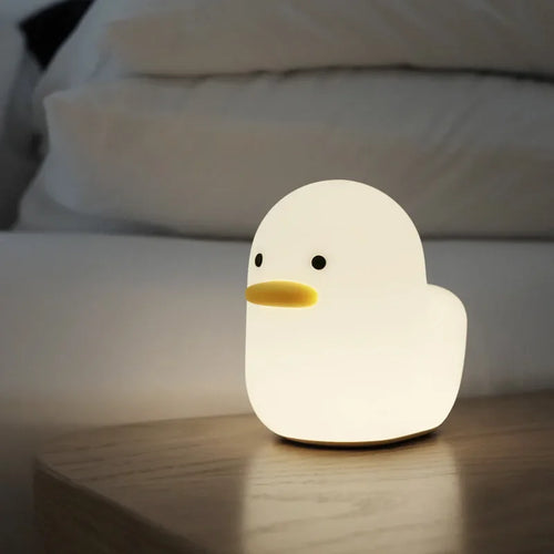 veilleuse silicone canard usb cadeau de noël enfant - vue 4 sur 6