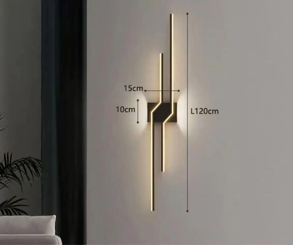 Nordic light luxury strip bubble glass wall lamp designer decorates bedroom bedside lamp, living room background wall wall lamp - vue 11 sur 11
