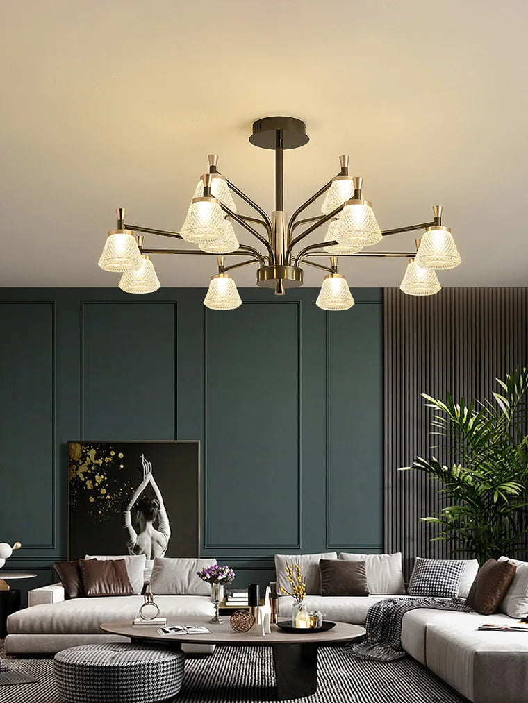 lustre suspendu moderne pour éclairage décoratif intérieur - vue 6 sur 9