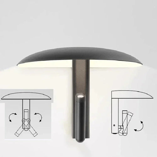 applique murale moderne rotative en métal design nordique lumière led - vue 7 sur 11