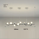 suspension design art déco en or chromé pour éclairage moderne