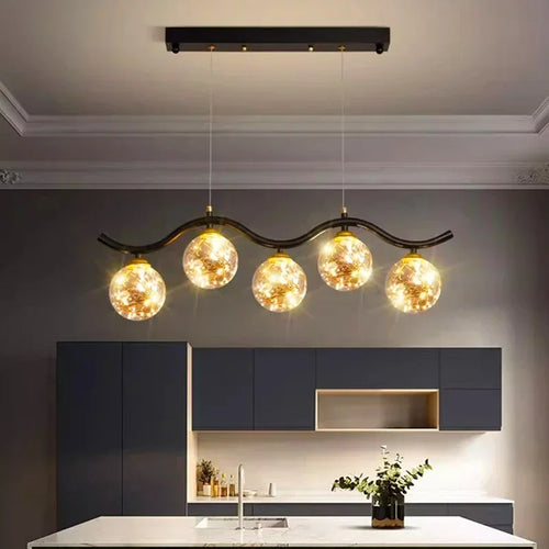 suspension LED pour salon cuisine et restaurant - vue 5 sur 8