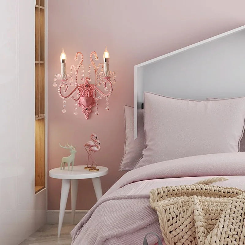 applique murale LED cristal scandinave créatif pour chambre enfants - vue 6 sur 8