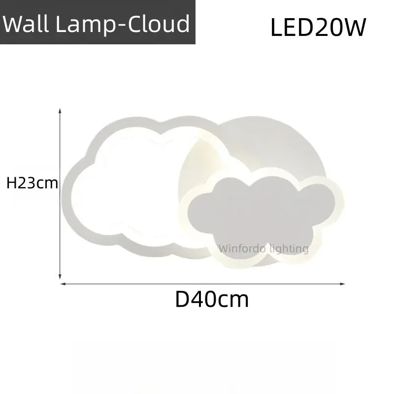 lustre led moderne créatif pour chambre enfant et salon intérieur - vue 7 sur 13