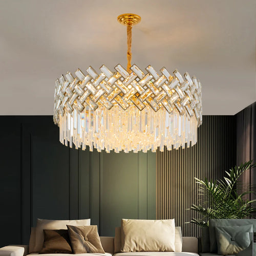lustre moderne en cristal pour décoration intérieure élégante - vue 3 sur 10
