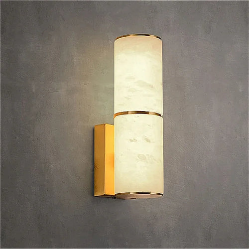 applique murale décorative en marbre et laiton moderne - vue 5 sur 9