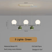 Suspension LED ronde lustre table