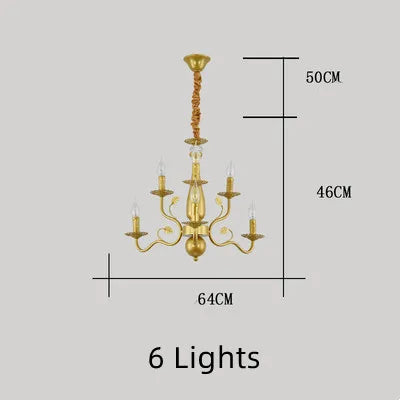 lustre en fer forgé rétro pour intérieur élégant - vue 10 sur 12