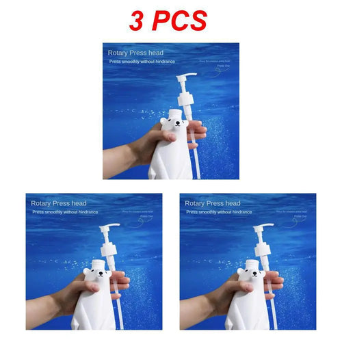 distributeur de lotion ours polaire mignon rechargeable pour savon et shampoing - vue 30 sur 34
