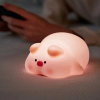 veilleuse led rechargeable usb en silicone animaux de bande dessinée