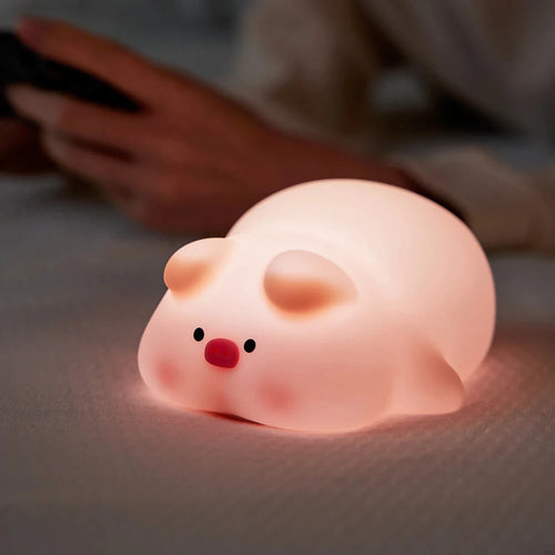 veilleuse led rechargeable usb en silicone animaux de bande dessinée