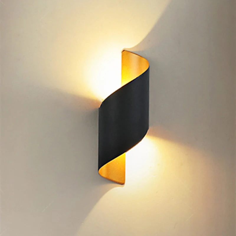 applique murale led extérieur design moderne pour éclairage étanche - vue 3 sur 8