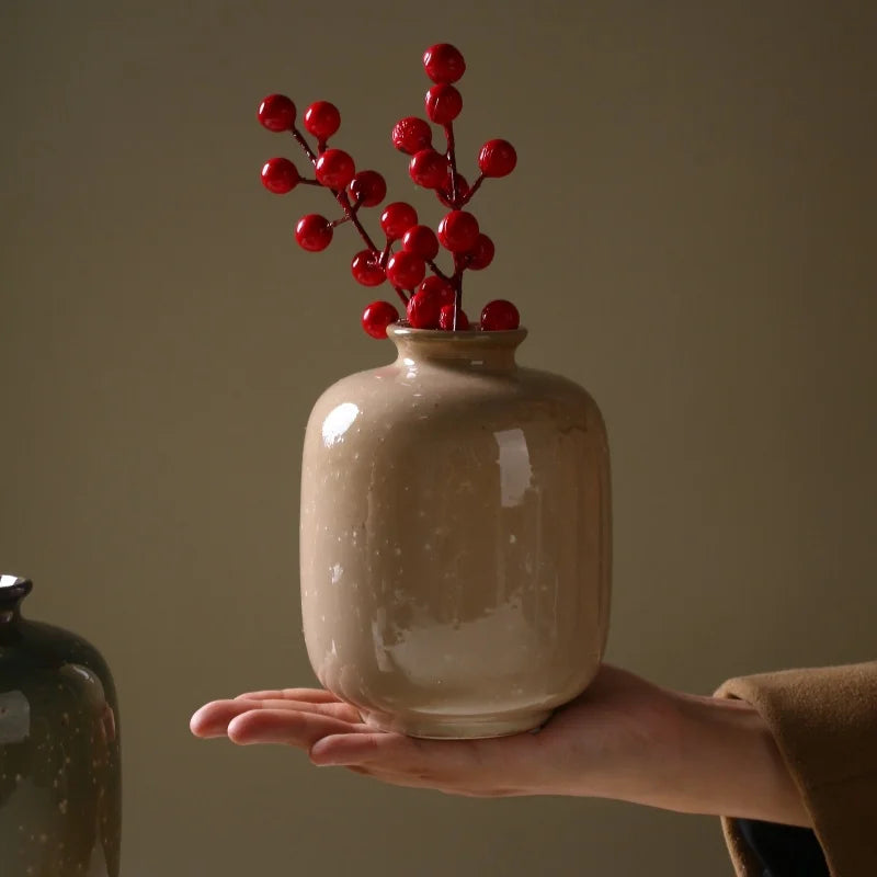 vase en céramique décoratif pour fleurs et plantes - vue 6 sur 8