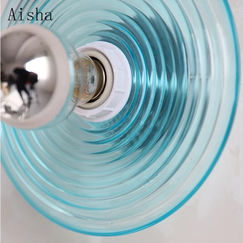 applique murale rétro en verre ondulé design décoratif pour intérieur - vue 4 sur 8