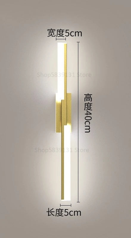 applique murale led de luxe simple et moderne pour hôtel - vue 11 sur 10