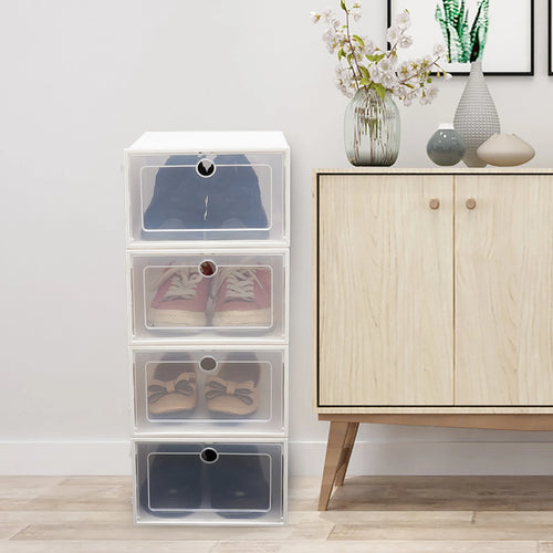 lot de 20 boîtes pliables en plastique pour chaussures - vue 6 sur 6