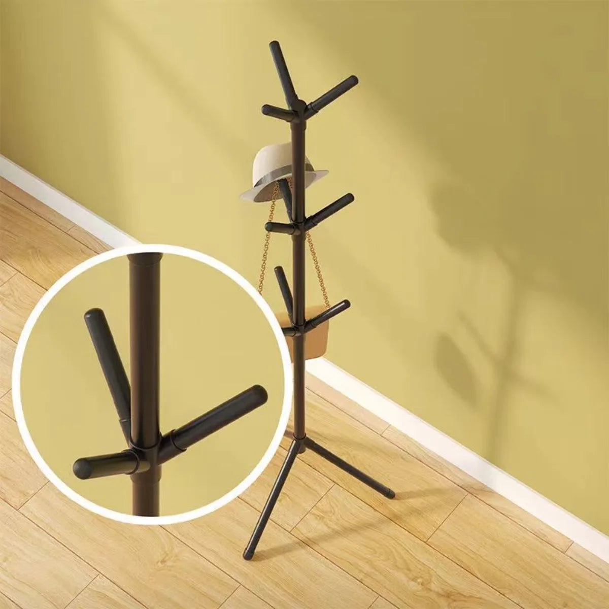 porte-vêtements et chapeaux support vertical en forme de branche d'arbre - vue 5 sur 8