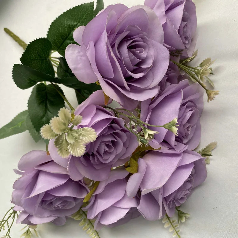 bouquets de roses artificielles pour décoration intérieure et extérieure - vue 9 sur 17