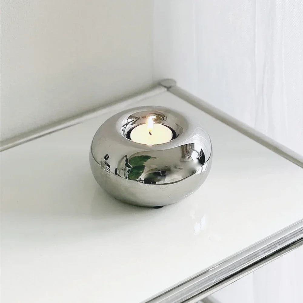 bougeoir circulaire en céramique pour décoration moderne et cadeaux - vue 6 sur 8